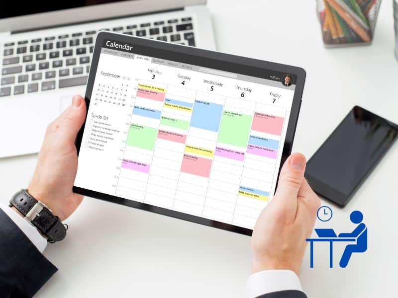Mi calendario de trabajo o cronograma de actividades